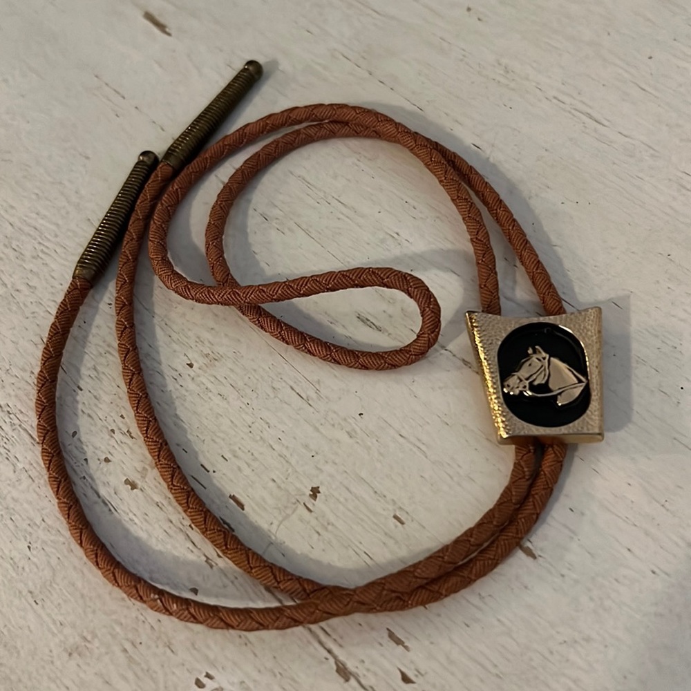 Vintage Anson horse western bolo tie